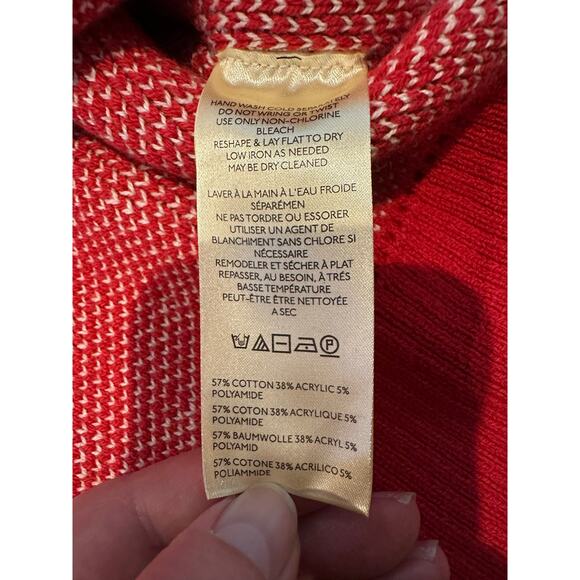 Free People Women’s Easy Street Crop Sweater Red Size XL – NWT Chunky Knit - Picture 8 of 11